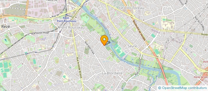 localisation de l'entreprise E.T.B.  REZE