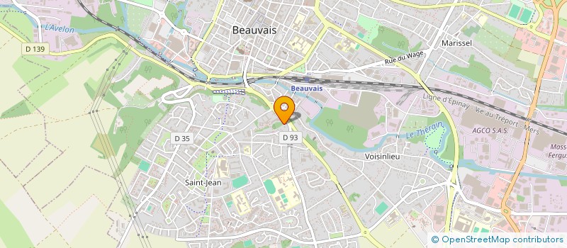 localisation de l'entreprise E.T.B.  BEAUVAIS