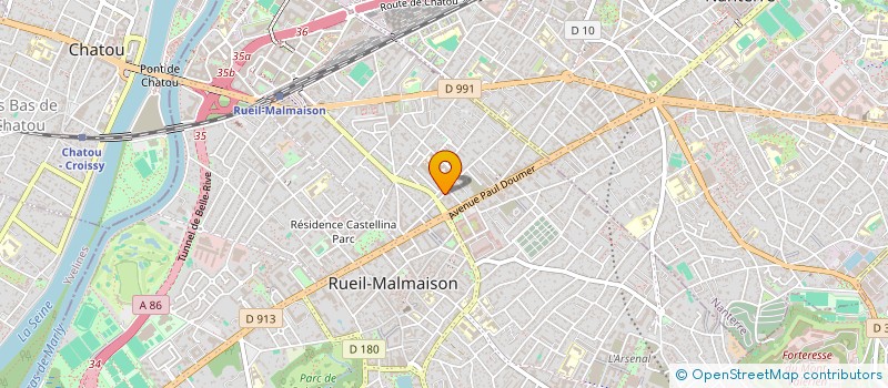 localisation de l'entreprise E.T.B.H. à RUEIL-MALMAISON