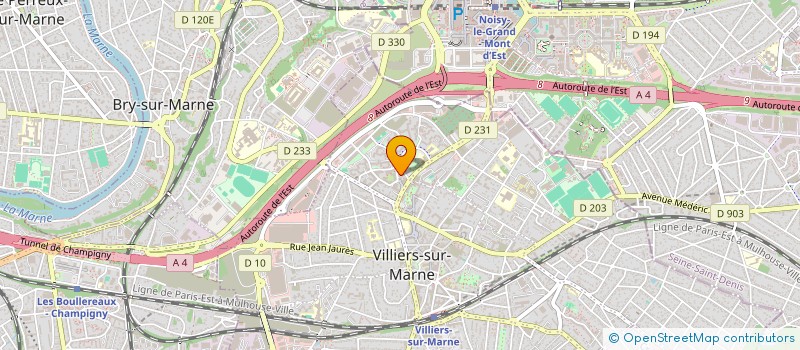 localisation de l'entreprise E.T.C. (ENERGETIQUE TRADITIONNELLE CHINOISE)  VILLIERS-SUR-MARNE