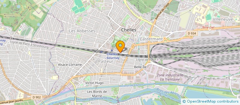 localisation de l'entreprise E.T & CO  CHELLES