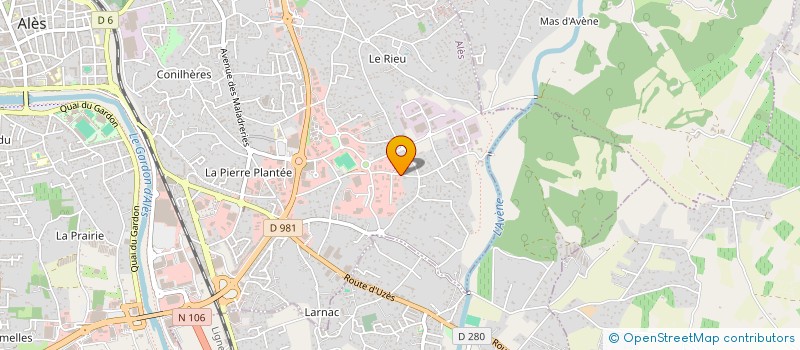 localisation de l'entreprise E.T CONCEPT à ALES