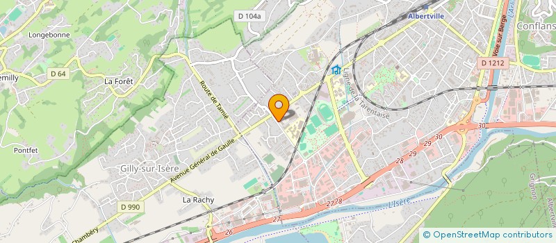 localisation de l'entreprise E.T.CONCEPT INGENIERIE à ALBERTVILLE