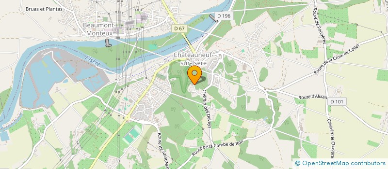 localisation de l'entreprise E.T. CONSEILS  CHATEAUNEUF-SUR-ISERE