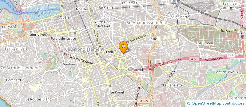 localisation de l'entreprise E.T.CREA à MARSEILLE