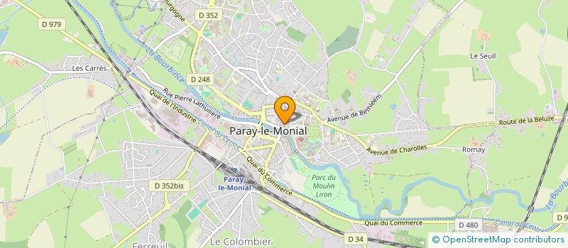 localisation de l'entreprise E.T.D.H. à PARAY-LE-MONIAL