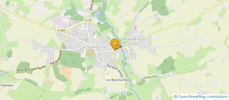 localisation de l'entreprise E.T. ENERGIE  LE GRAND-LUCE