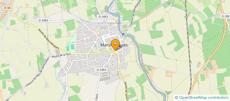 localisation de l'entreprise E.T.F.  MARSILLARGUES