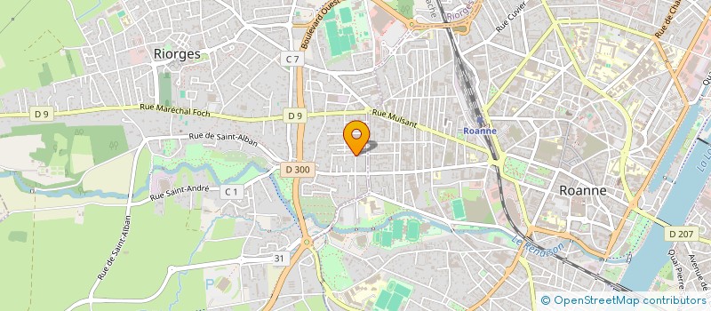 localisation de l'entreprise E.T.F.C. à RIORGES