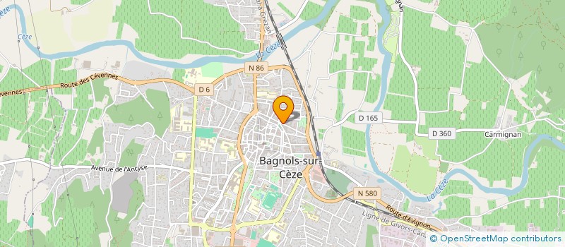 localisation de l'entreprise E.T.F SYSTEME à BAGNOLS-SUR-CEZE