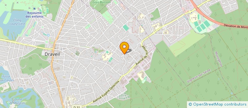 localisation de l'entreprise E-T-G à DRAVEIL