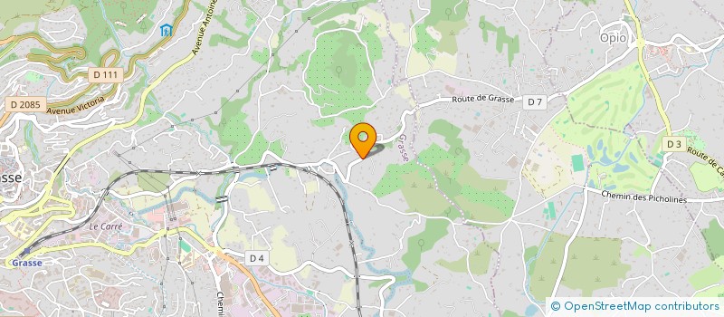 localisation de l'entreprise E T G B  GRASSE