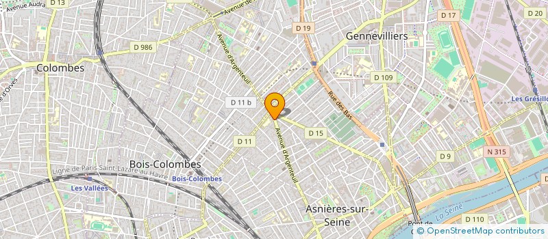 localisation de l'entreprise E.T.I.C. à ASNIERES-SUR-SEINE