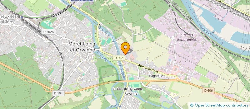 localisation de l'entreprise E.T.I.C. COUVERTURE-RENOVATION  MORET-LOING-ET-ORVANNE