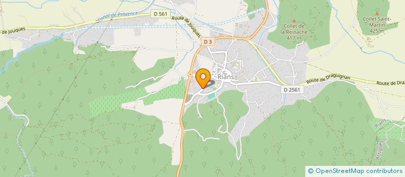 localisation de l'entreprise E.T.I.E à RIANS