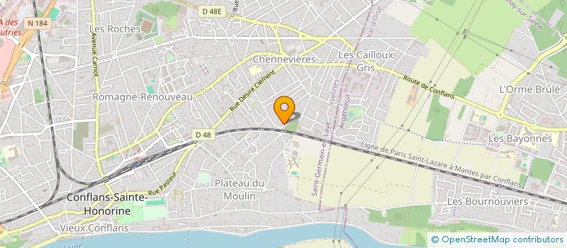 localisation de l'entreprise E T I F  CONFLANS-SAINTE-HONORINE