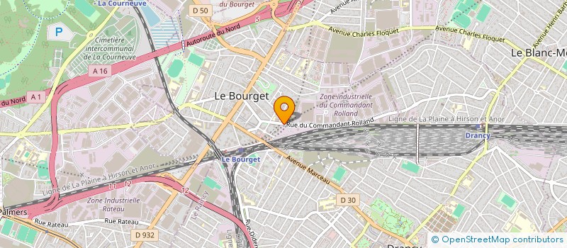 localisation de l'entreprise E.T.I FORMATION  LE BOURGET