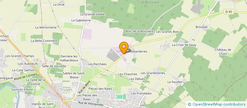 localisation de l'entreprise E.T.M.S à TRUYES