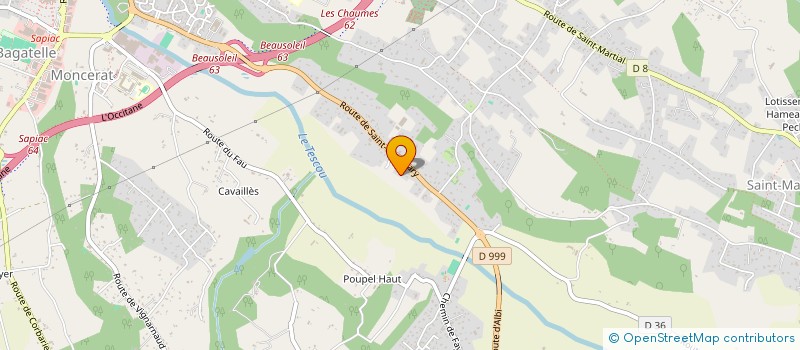 localisation de l'entreprise E.T.M.S. INVEST  MONTAUBAN