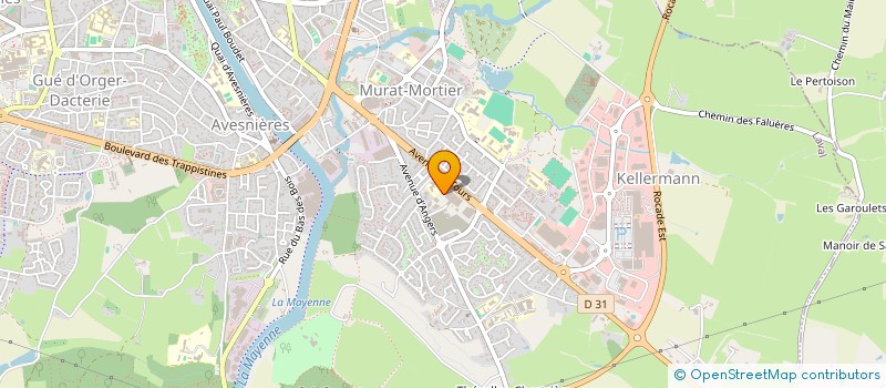 localisation de l'entreprise E.T.MAINE à LAVAL