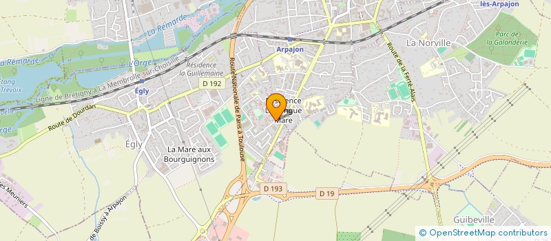 localisation de l'entreprise E.T.P à EGLY