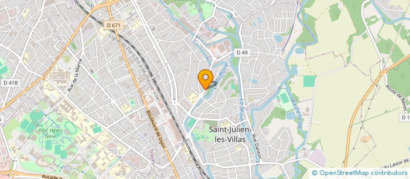 localisation de l'entreprise E.T.P  SAINT-JULIEN-LES-VILLAS