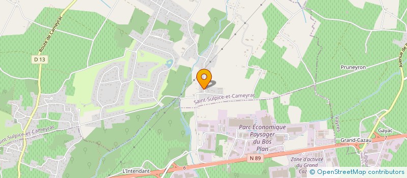 localisation de l'entreprise E.T.P.A.F. à SAINT-SULPICE-ET-CAMEYRAC