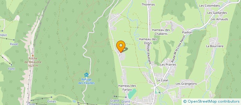 localisation de l'entreprise E.T.P.E. ENTREPRISE DE TRAVAUX PUBLICS ENVIRONNEMENTAUX  AUTRANS-MEAUDRE EN VERCORS