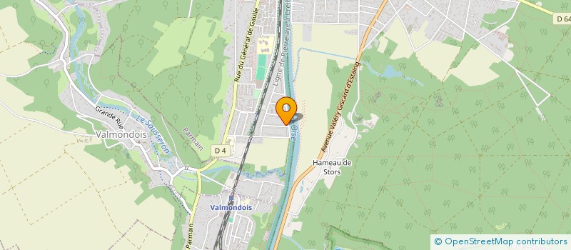 localisation de l'entreprise E.T.P.L.  PARMAIN