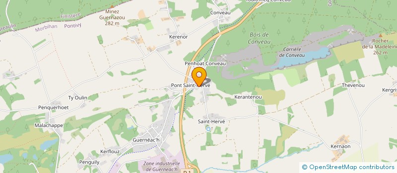 localisation de l'entreprise E.T.P. LE CORRE SA à GOURIN