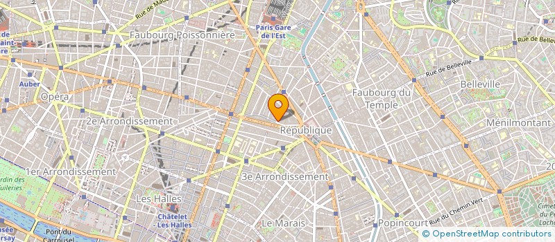 localisation de l'entreprise E.T.PACK-EMBALLAGES TECHNIQUES à PARIS