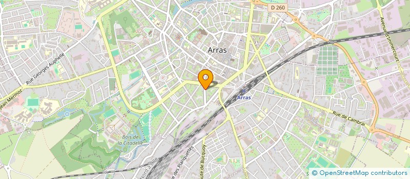 localisation de l'entreprise E.T.R.E.S-ENERG TERRE REHARM ETRE SOI- à ARRAS