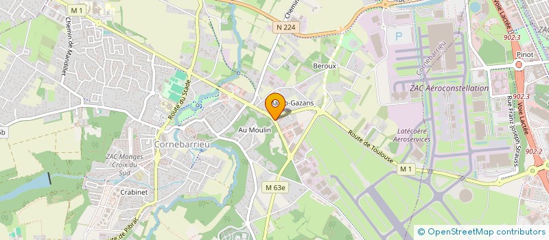 localisation de l'entreprise E.T.S  CORNEBARRIEU