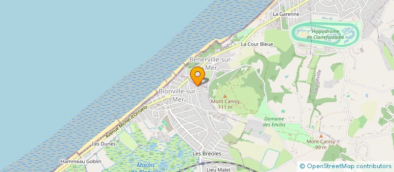 localisation de l'entreprise E.T.S à BLONVILLE-SUR-MER