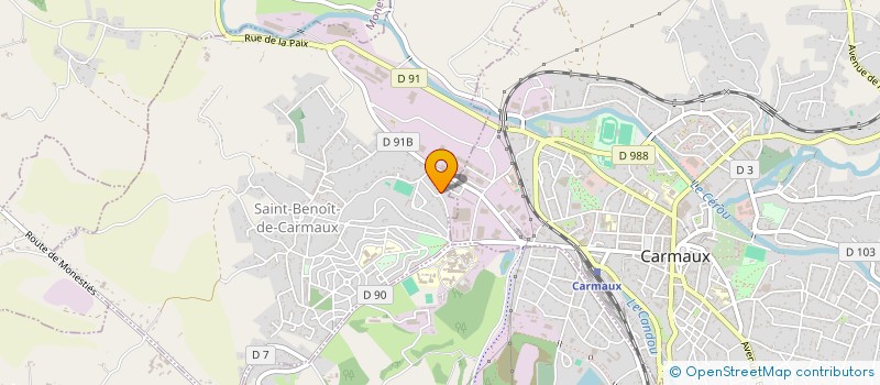 localisation de l'entreprise E.T.S  SAINT-BENOIT-DE-CARMAUX