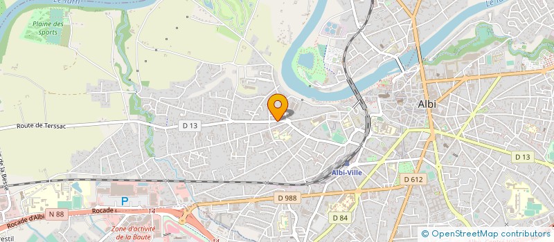 localisation de l'entreprise E.T.S. CAVAILLES JEAN-LUC à ALBI