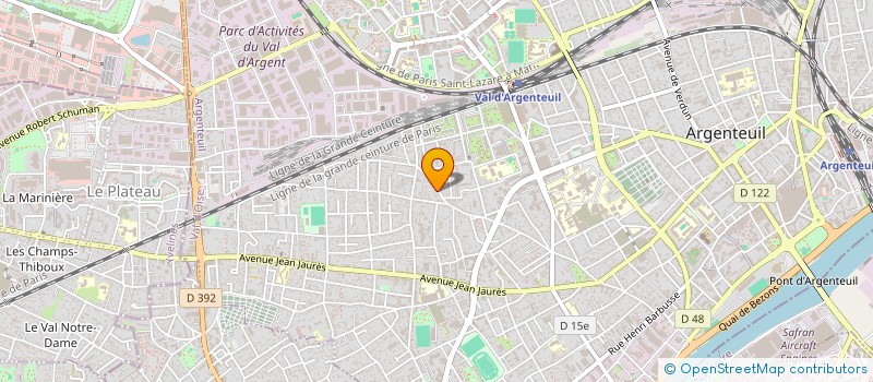 localisation de l'entreprise E.T.S. RENOVATION COUVERTURE  ARGENTEUIL