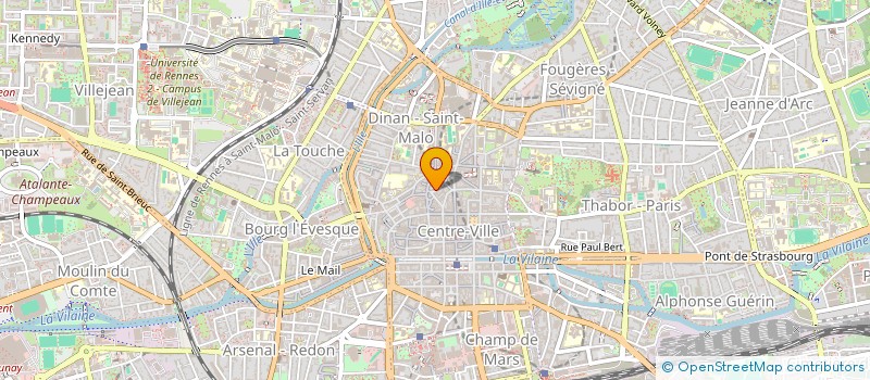 localisation de l'entreprise E.T.T. à RENNES