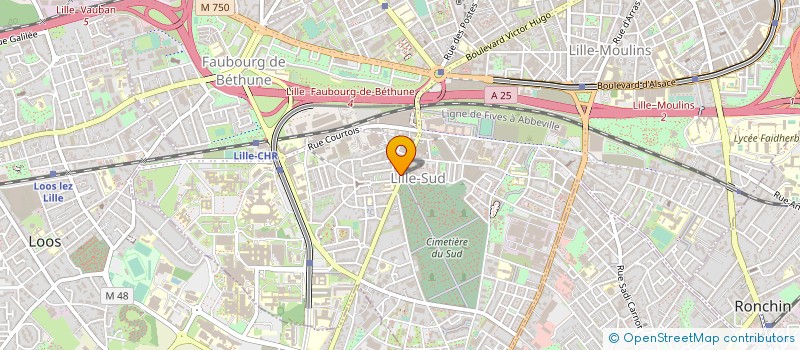 localisation de l'entreprise E.T.T.B à LILLE