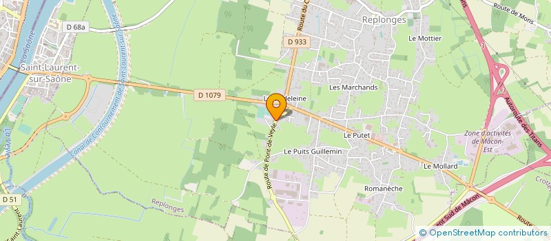 localisation de l'entreprise E.T.T.I.01 à REPLONGES