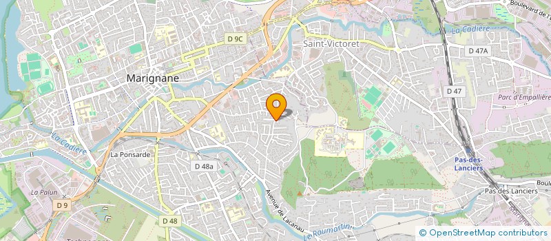 localisation de l'entreprise E-TECH 13 à MARIGNANE