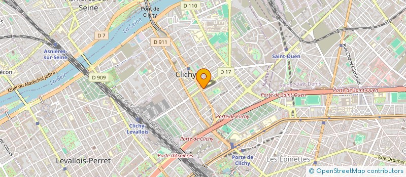 localisation de l'entreprise E-TECHM@RKET à CLICHY