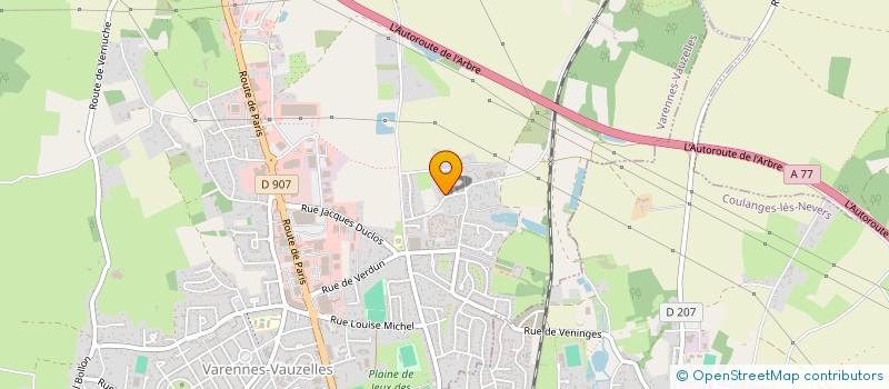 localisation de l'entreprise E-THOT  VARENNES-VAUZELLES