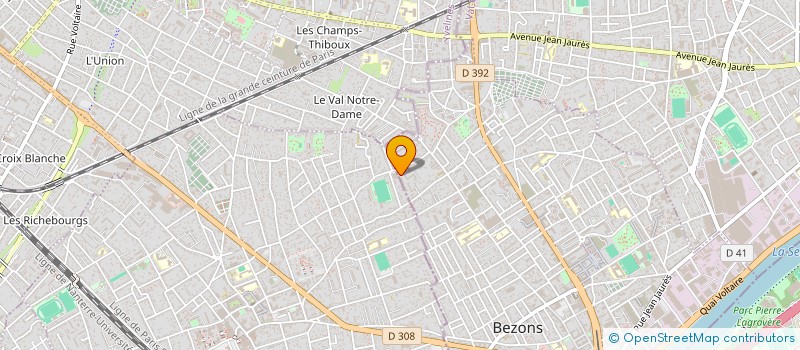 localisation de l'entreprise E.TRANSPORT  BEZONS