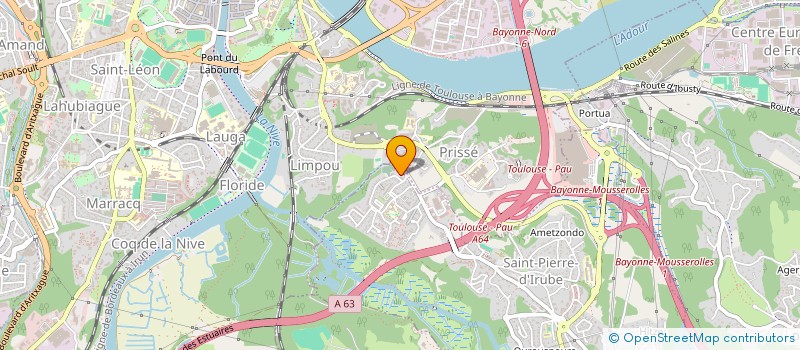 localisation de l'entreprise E.TROCQ à SAINT-PIERRE-D'IRUBE