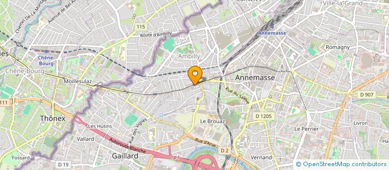 localisation de l'entreprise E.U.R.L. A.G.R. RENOVATION  AMBILLY