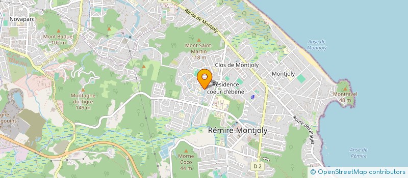 localisation de l'entreprise E.U.R.L AQUA ZEN GUYANE  REMIRE-MONTJOLY