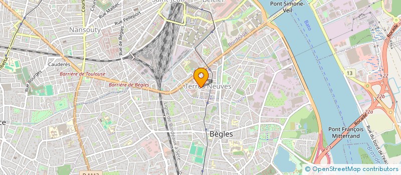 localisation de l'entreprise E.U.R.L BISTROT 59 à BEGLES