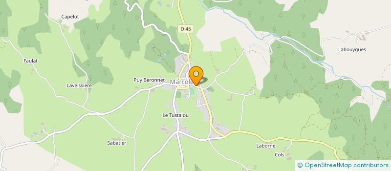 localisation de l'entreprise E.U.R.L. CANTOURNET YVES à MARCOLES