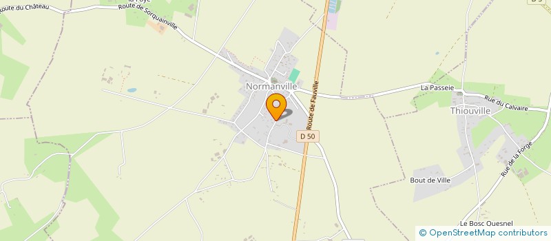 localisation de l'entreprise E.U.R.L COTE  NORMANVILLE